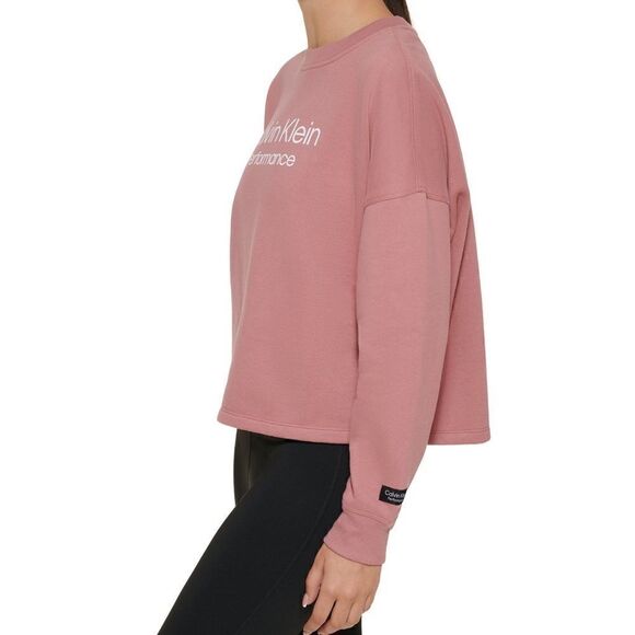 CALVIN KLEIN cropped logo sweatshirt M - Picture 3 of 10